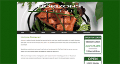 Desktop Screenshot of horizonsrestaurant.com